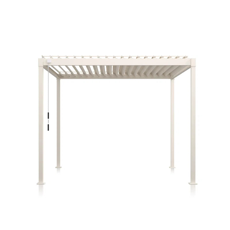 80/88S Steel Frame Pergola with Adjustable Louvered Roof