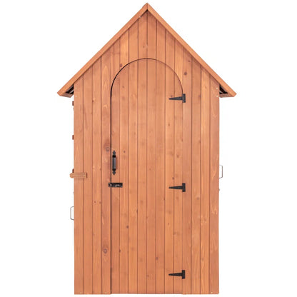 4 Ft. W X 2.5 Ft. D Solid Wood Lean-To Storage Shed