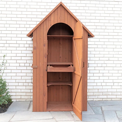 4 Ft. W X 2.5 Ft. D Solid Wood Lean-To Storage Shed