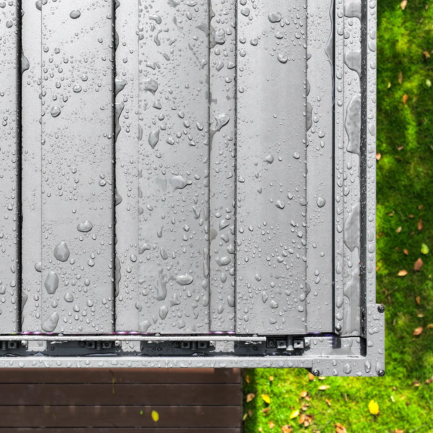 80/88S Steel Frame Pergola with Adjustable Louvered Roof