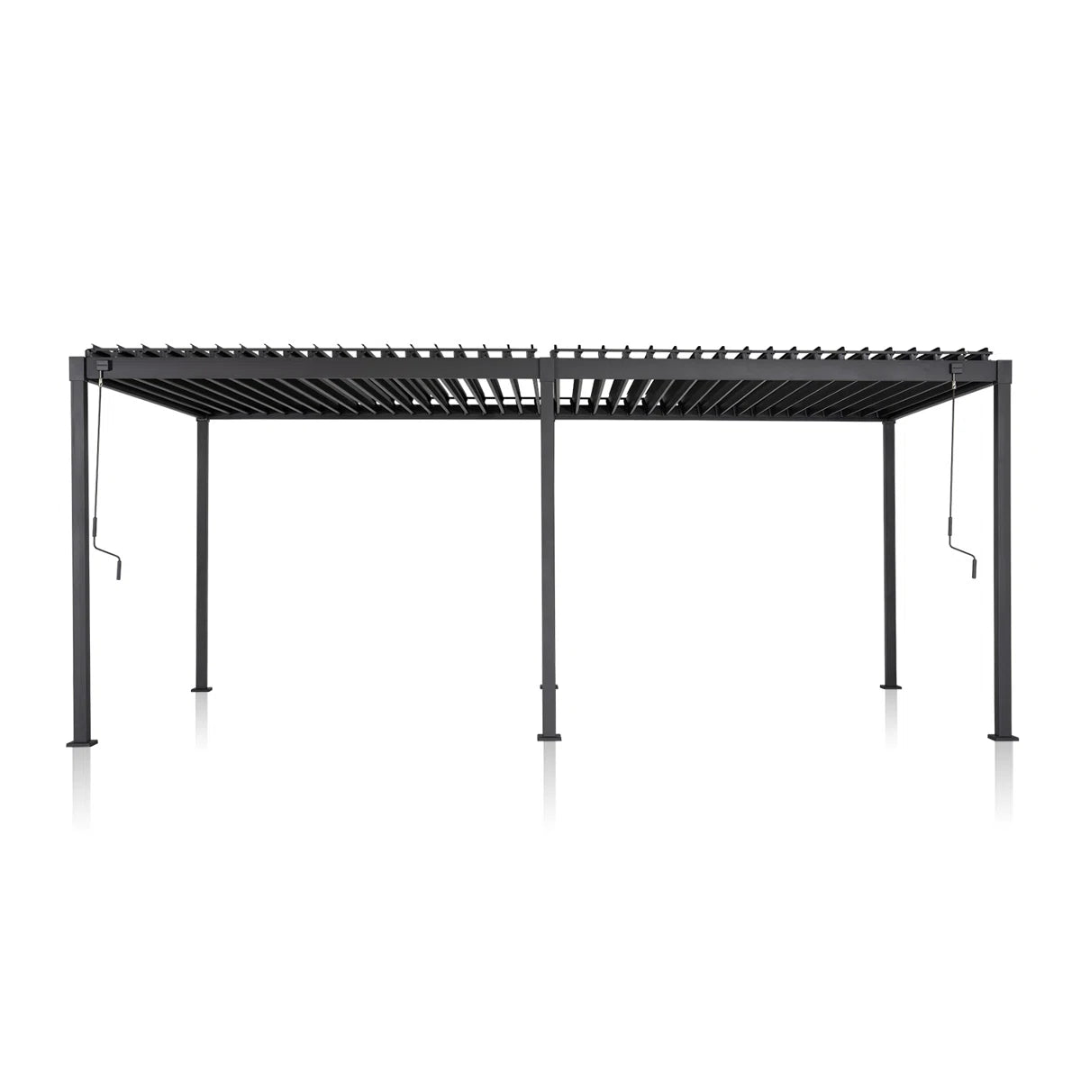 80/88S Steel Frame Pergola with Adjustable Louvered Roof