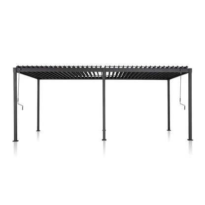 80/88S Steel Frame Pergola with Adjustable Louvered Roof