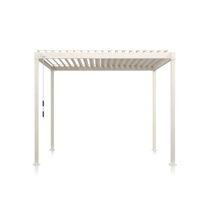 80/88S Steel Frame Pergola with Adjustable Louvered Roof