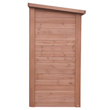Cedar Wooden Heavy Duty Lean-To Storage Shed with Double Doors