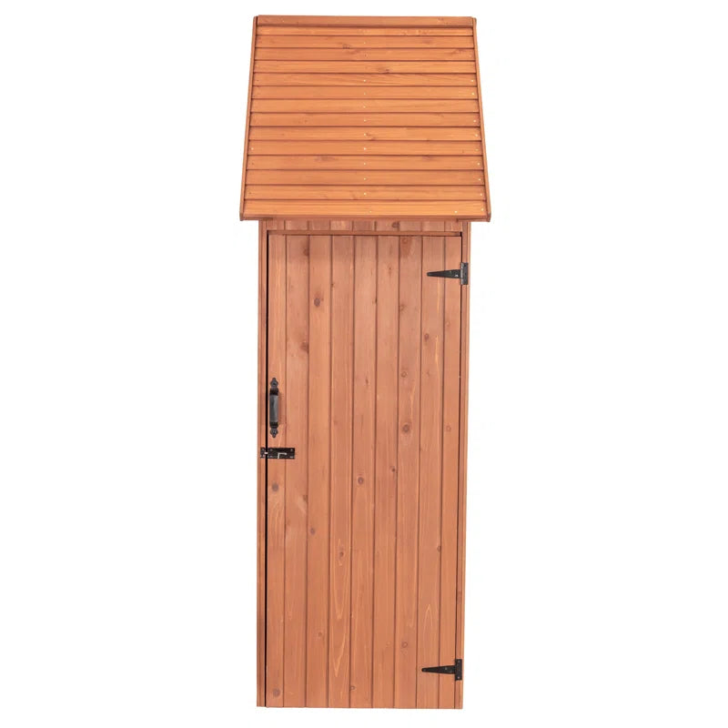 4 Ft. W X 2.5 Ft. D Solid Wood Lean-To Storage Shed