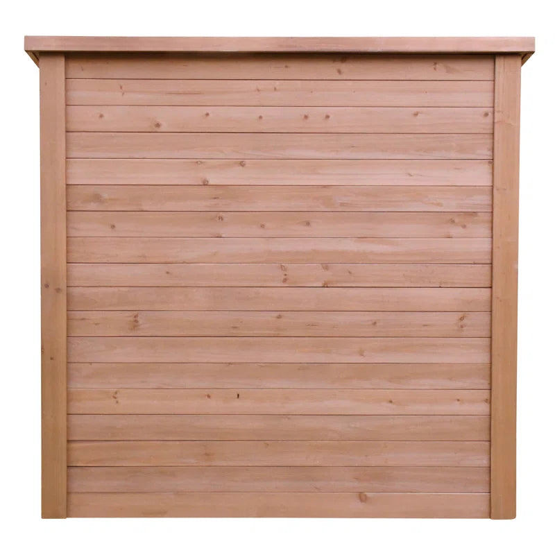 Cedar Wooden Heavy Duty Lean-To Storage Shed with Double Doors