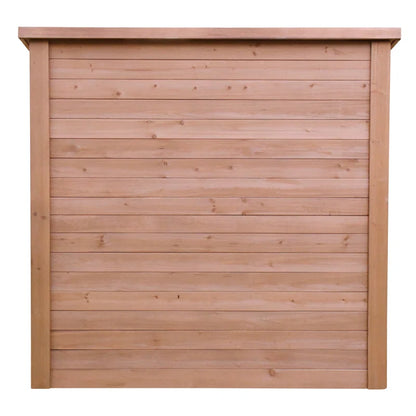 Cedar Wooden Heavy Duty Lean-To Storage Shed with Double Doors