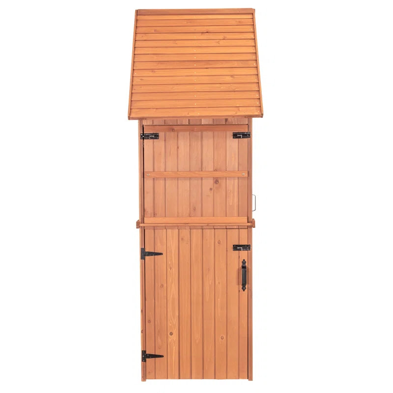 4 Ft. W X 2.5 Ft. D Solid Wood Lean-To Storage Shed