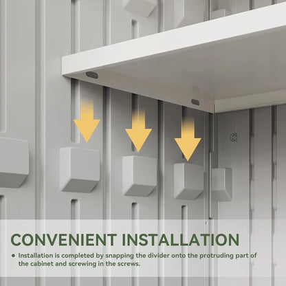 35 Cu.Ft Vertical Storage Sheds Outdoor Waterproof with Shelves and Floor