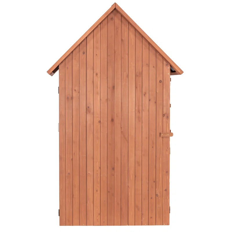4 Ft. W X 2.5 Ft. D Solid Wood Lean-To Storage Shed
